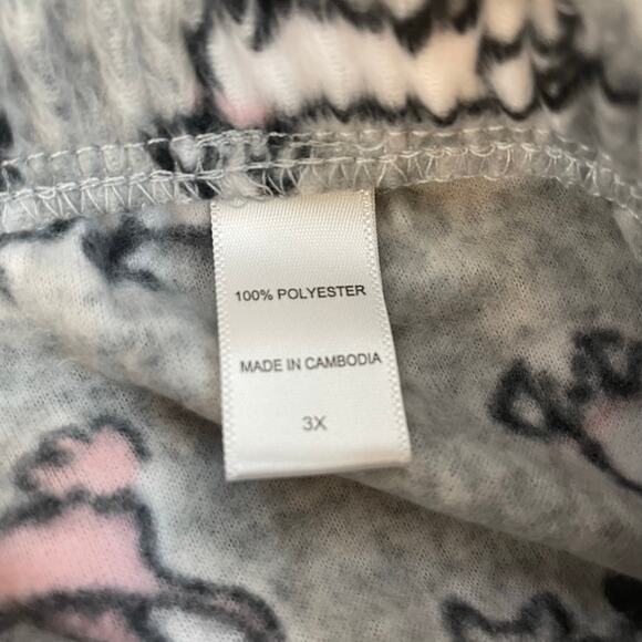 Comfort Code by Cuddl Duds Pink Dot Pajama Set Dog Print Pants Women’s 3X - Picture 13 of 16